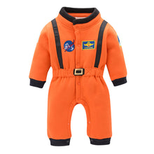 Cargar imagen en el visor de la galería, Traje de astronauta para bebés (Naranja)