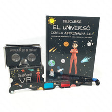 Cargar imagen en el visor de la galería, Kit Libro + Gafas Realidad Virtual (VR) "Descubre el Universo con la Astronauta LiLi"