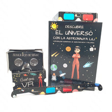 Cargar imagen en el visor de la galería, Kit Libro + Gafas Realidad Virtual (VR) "Descubre el Universo con la Astronauta LiLi"