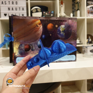 Kit Explora el espacio: Libro + Sistema Solar + Astronauta + Gafas 3D