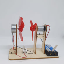 Cargar imagen en el visor de la galería, Molino eléctrico de madera - Para aprender sobre energía eólica