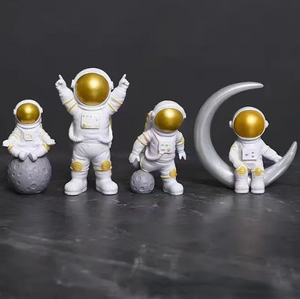 Astronautas decoración navidad - Kit de 4