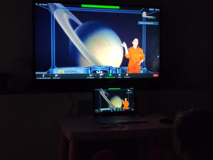 Show Oline de la Astronauta LiLi. Aventura espacial. Viaje interactivo con imágenes en 3D y material educativo exclusivo con Realidad Aumentada y un diploma de astronauta. La nueva forma de aprender sobre el espacio, el Universo y el Sistema Solar para niños.